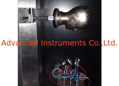 PLC Controlled Full Face Masks Flame Resistance Testing Equipment by EN 136